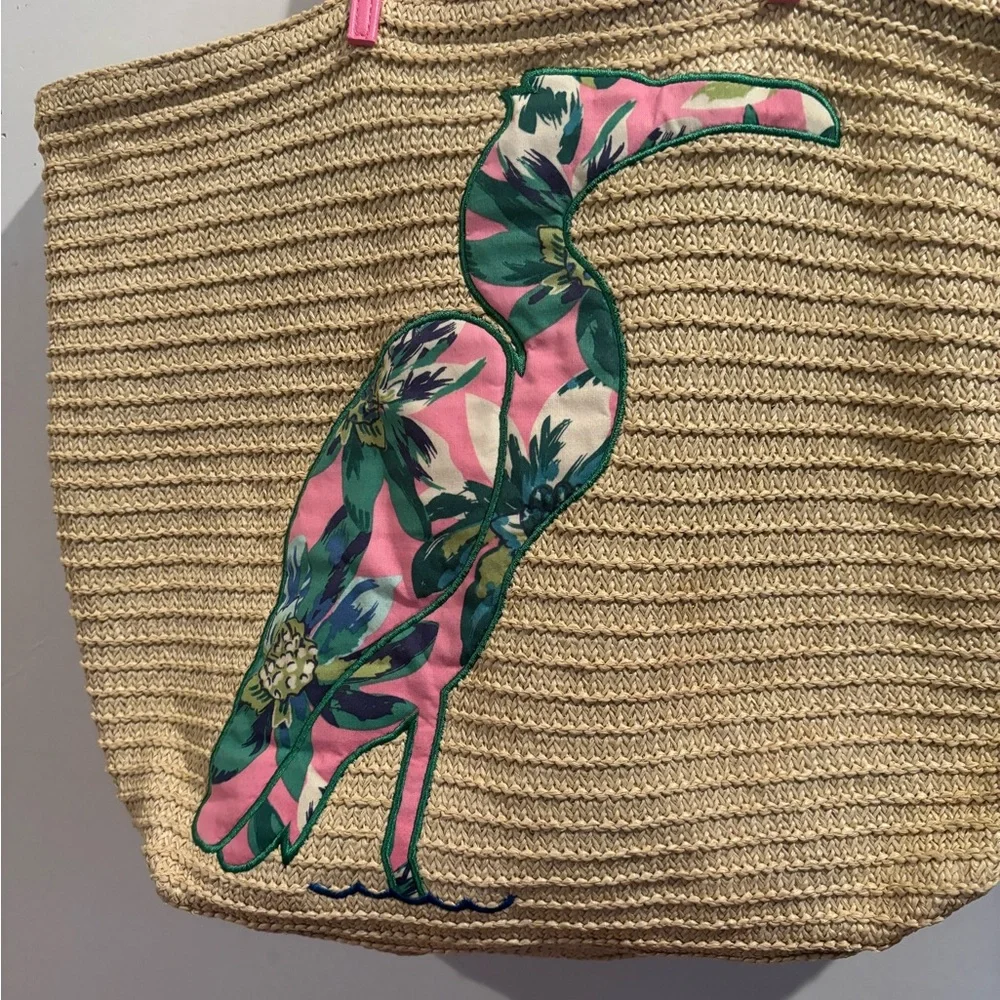 VERA BRADLEY Seashore Straw Beach TOTE BAG